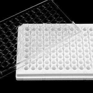 호환 뚜껑이 있는 96웰 배양 플레이트 세포 트레이 플라스틱 접시용 실험실 장비