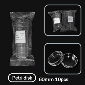 호환 투명 플라스틱 페트리 접시 세포 멸균 배양 접시 실험실 용품 10 개 60mm