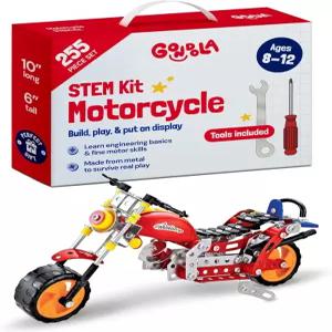 곤돌라 STEM 장난감 금속 오토바이 조립 키트 8-12세 소년 및 소녀를 위한 크리스마스를 재미있는