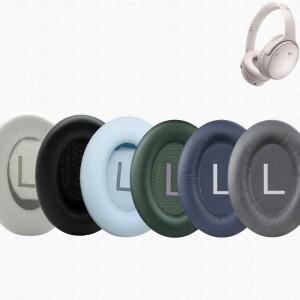 [호환품]보스 호환 QC45 QuietComfort 45 헤드폰용 교체용 이어패드 쿠션 소프트 단백질 가죽