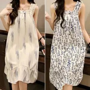 골프가운 컬러 샤워가운 면잠옷 원피스 (WFJ68GQ)