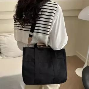 데일리 심플 캔버스 빅사이즈 숄더백 토트백 크로스 에코백 가방 (WFK5NNT)