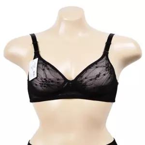 망사 플라워 자수 데일리 풀컵 몰드 노와이어 B컵 (WFJ6909)