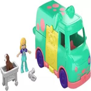 폴리 포켓 폴리빌 반려동물 그루머 차량 플레이세트