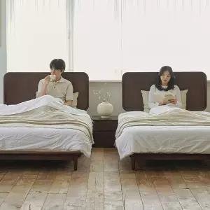 상일리베가구 빈센트 2100 호텔 트윈 침대 SS+SS+협탁1EA (본넬 매트포함)