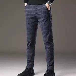 [모로엠]남성 체크 패턴 데일리 슬랙스 3컬러 ON-SLA-QWA04F86