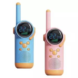 무전기 양방향 장난감 캐릭터 디지털 충전식 하이킹 컬러 2개 선물