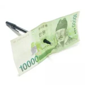 신기한 지폐 관통 자석 볼펜 마술 도구 행사 이벤트