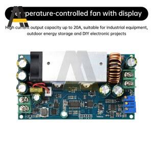 10 75V 다운 MPPT 충전기 20A 정전류 측정기 정전압 스텝 가능한 조정 태양열 모듈 60V
