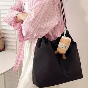 가방 캐쥬얼 복조리 버킷백 보부상가방 크로스 바디백 스트링락 (WFJ6HPO)