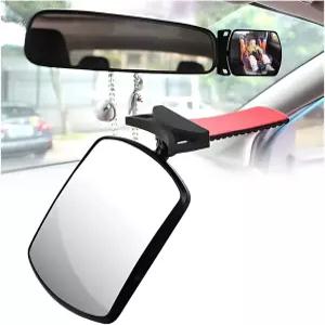 베이비 카 인테리어 백미러 뒷좌석 관찰을 위한 특수 거울 볼록 광각 HD 투명 카시트 보조 SUV 트럭 밴용