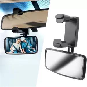 360° 커브드 베이비 카 미러 데드 앵글 없음 카시트 미러의 후방 클립 백미러의 SUV 트럭의 조절 가능한