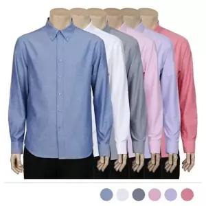 고품질 빅사이즈 스트라이프 남자셔츠 단가라 남자 긴팔 (WFJRTA1)