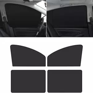 플라이건 4 PCS 카 사이드 윈도우 선쉐이드 24.40인치 x 18.89인치 12.99인치 전면 선 프로텍션 31.49인치