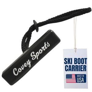 열가소성 손잡이와 내구성이 뛰어난 나일론 코드가 포함된 코비 스포츠 스키 부츠 캐리어 스트랩 - 가벼운 홀더 및 토트 미국산 소형 스노우 장비 액세서리