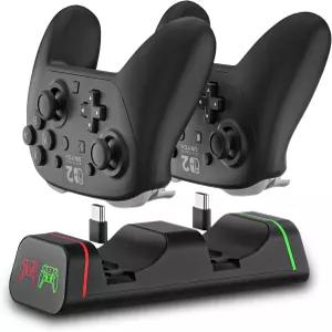 스위치 프로 컨트롤러 충전기 Xbox 시리즈 S/X 충전 도크 PS5 컨트롤용 스테이션 닌텐도 프로(파워 A용