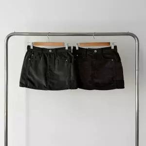 [옷자락]여성 겨울 연말 A라인 포켓 코튼 미니스커트