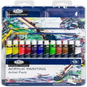 로열 앤 랭니켈 에센셜 아크릴 페인팅 15피스 아트 세트