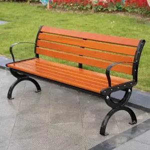 야외 벤치의자 공원 스틸 등받이 벤치 주물 원목 테라스