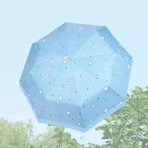 귀여운 3단 양우산 학생 접이식 우산 경량 햇빛 양산