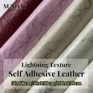 인조가죽시트지 가죽 수선패치 소파 라이트닝 텍스처 PU 인조 패브릭 DIY 가방 시트 가구 개조 패치를위한