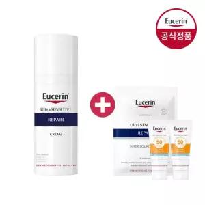 유세린 울트라 센서티브 리페어 크림 50ml (증)울센마스크팩 1매+선크림 5ml 2개