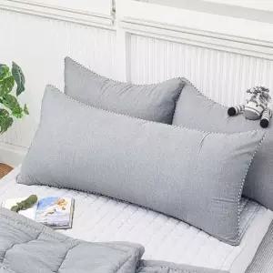 [당일 출고] 베드앤데코 멜란지 등쿠션커버 60x110