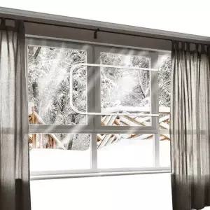 삼정087 지퍼창문 에바 투명비닐 방풍막 소210x125 방품커텐 방풍비닐 비닐방풍막 투명방풍막