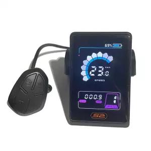 전기 자전거 전동  시간 제한 8fun 바팡 BBS 신형 컬러풀 LCD S2 디스플레이 세트