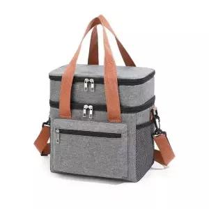 2단 보냉백 아이스팩 수납 피크닉 캠핑 도시락 가방 (WFK5UE3)