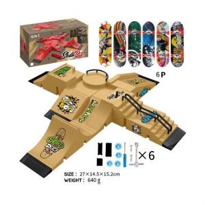 NNA 스케이트 보드 핑거보드 파크 미니 핑거 스케이트장 6종