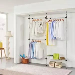 3단행거 1단선반 고정식옷걸이 901행거 W4CE15E