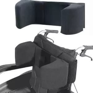 휠체어용 조절 가능한 측면 패널이 있는 휠체어 지지 쿠션용 SGMTATCY 스태빌라이저 부착 의자 패드 노인용