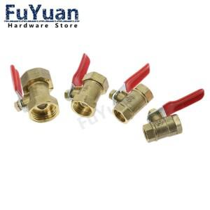루미식 1개 여성용 나사형 공압 미니 볼 밸브 황동 커넥터 조인트 구리 피팅 커플러 어댑터 물 및 공기용 1