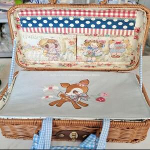 몽테조이 수제 인형 옷 외출 상자 가방 상자/Blythe OB24 Azone Licca ICY JerryB 1/6 용 미니 등나무 짠