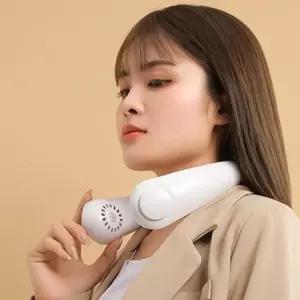 목에 거는 선풍기 날개없는 USB 충전