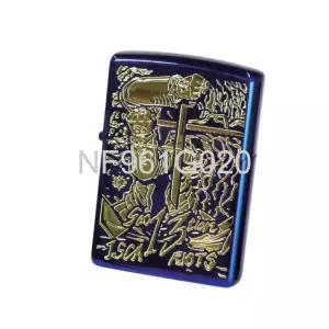  미국 ZIPPO 오일라이터 안데르센 헬싱 라피스블루 골드 에칭 만화