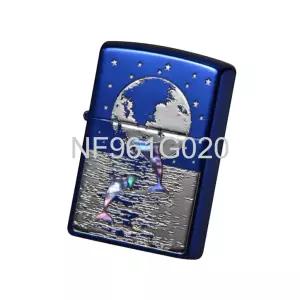  미국 지포 ZIPPO 돌핀 플래닛 블루 조개 오일라이터