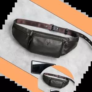 슬링백가방 여행용 외출 패션 보조 소지품 여권 가방 가죽 힙색