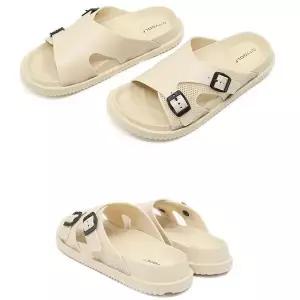 [하프클럽/]남녀공용 슬리퍼 발등 매쉬 투버클 편한 슬리퍼