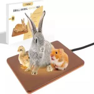 펫템프 소형 동물 온열 패드 침대 토끼 기니피그 및 닭을 위한 실외/실내 겨울철 방수 씹기 방지 에너지