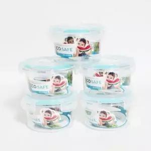 고품질 한진 신선에코락 밀폐용기-원형소330mL 1p 반찬통 (WFK93HN)