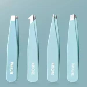 눈썹 턱수염 집게 겨드랑이 털 족집게 4PS