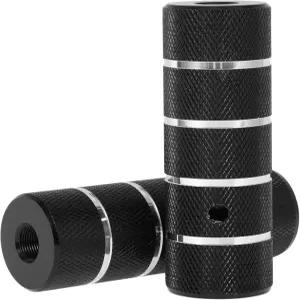 파르투토 알루미늄 합금 미끄럼 방지 자전거 페그 110mm 길이 4줄 무늬 뒷좌석 거치대 사이클링 풋