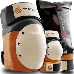 스케이트위즈 스케이팅 보호 장비 무릎 보호대 팔꿈치 및 손목 [6pc] - 방패 롤러 스케이트 인라인