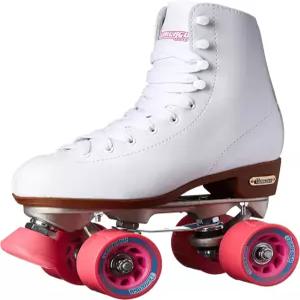 시카고 스케이트 프리미엄 남녀 초보자를 위한 화이트 쿼드 롤러 실내 또는 실외 스케이트와 더비를 클래식