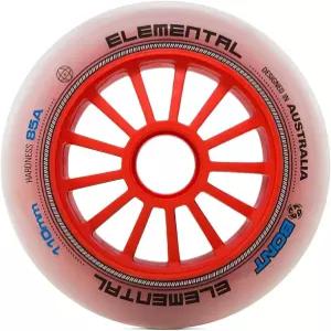 본트 스케이트 - 85A 엘리멘탈 인라인 스피드 휠 올 라운더 실내 실외 90mm 100mm 110mm 125mm (110mm (8개