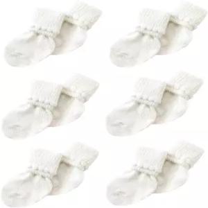 간호사 선택 6쌍 스테이온 베이비 양말 소프트 버블 커프 면 부츠 0 u20133개월 병원에서 신뢰할 수 있는