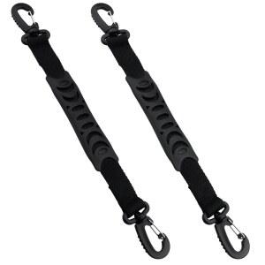 ZZHXSM 2PCS 플라스틱 롤러 스케이트 더블 후크 버클 30~35cm 가방 액세서리 운반 손잡이 퀵 릴리스 핸들 인라인 스키 부츠 블랙