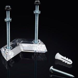 아코러스 스케이트보드 월 마운트 u2013 프리미엄 클리어 행거, 스케이트보더를 위한 훌륭한 선물, 수직 데크 디스플레이 및 보관 랙, 롱보드를 보관할 수 있는 내구성 아크릴 플로팅 홀더